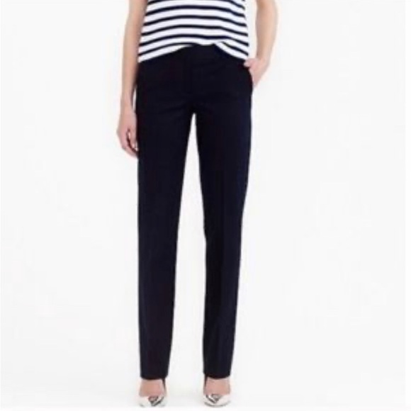 J. Crew Pants - J.Crew Tollegno Italian thin wool stretch black dress pants
